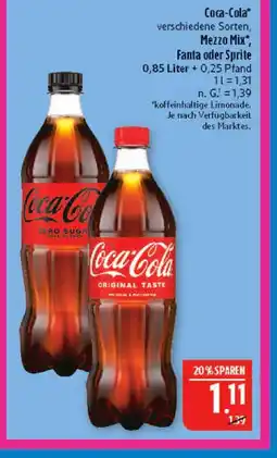 Marktkauf Coca-cola mezzo mix Angebot