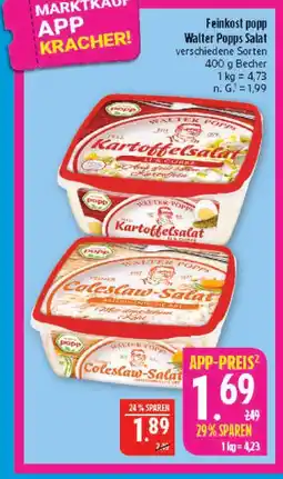 Marktkauf Walter popp feinkost popp salat Angebot