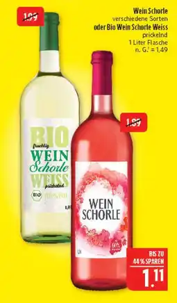 Marktkauf Bio wein schorle weiss Angebot
