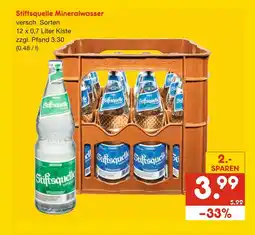 Netto Marken-Discount Stiftsquelle mineralwasser Angebot