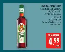 Marktkauf Fläminger jagd likör Angebot