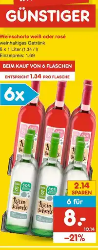 Netto Marken-Discount Weinschorle weiß Angebot
