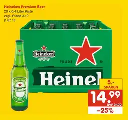 Netto Marken-Discount Heineken premium beer Angebot