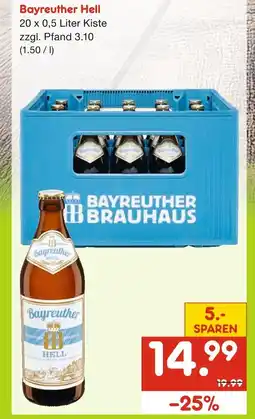 Netto Marken-Discount Bayreuther brauhaus bayreuther hell Angebot