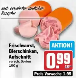 HIT Frischwurst, Bierschinken, Aufschnitt Angebot