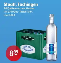 Getränke Hoffmann Staatl. Fachingen Still (Heilwasser) oder Medium Angebot