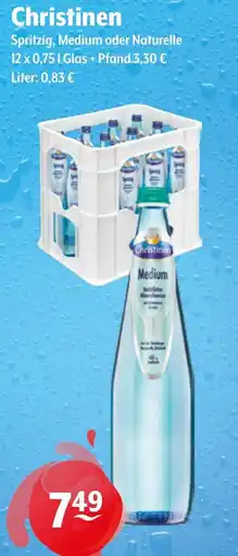 Getränke Hoffmann Christinen Spritzig, Medium oder Naturelle Angebot