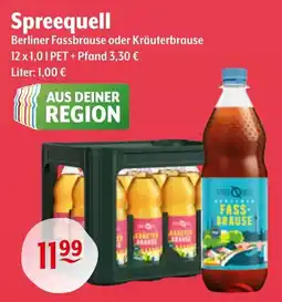 Getränke Hoffmann Spreequell Berliner Fassbrause oder Kräuterbrause Angebot