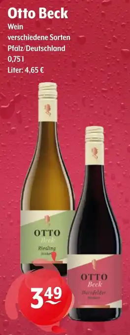 Getränke Hoffmann Otto Beck Wein Angebot