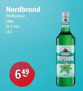 Getränke Hoffmann Nordbrand Pfefferminz Likör Angebot