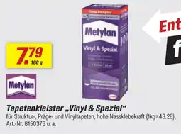 toom Baumarkt Metylan Tapetenkleister „Vinyl & Spezial" Angebot