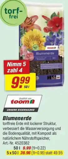 toom Baumarkt Blumenerde Angebot