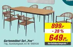 toom Baumarkt Gartenmöbel-Set "Yve" Angebot