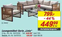 toom Baumarkt Loungemöbel-Serie ,,Livia" Angebot