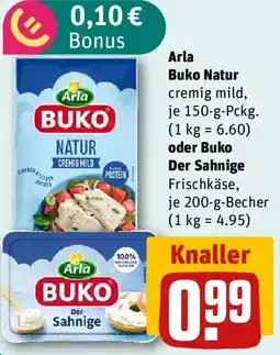 REWE Arla Buko Natur oder Buko Der Sahnige Angebot