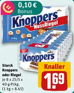 REWE Storck Knoppers oder Riegel Angebot