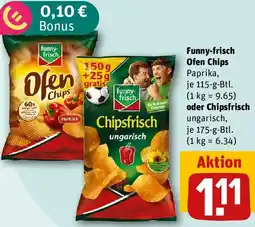 REWE Funny-frisch Ofen Chips oder Chipsfrisch Angebot