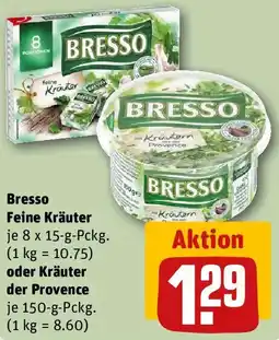 REWE Bresso Feine Kräuter oder Kräuter der Provence Angebot