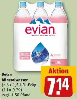REWE Evian Mineralwasser Angebot