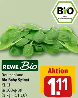 REWE Bio Baby Spinat Angebot