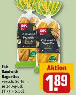 REWE Ibis Sandwich Baguettes Angebot