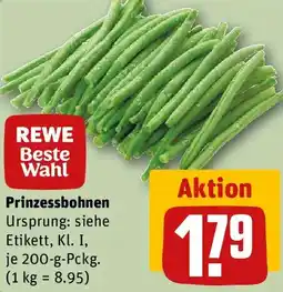 REWE Prinzessbohnen Angebot