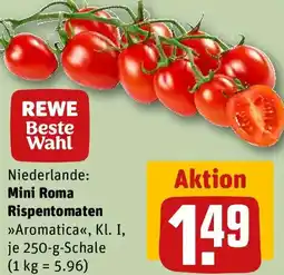 REWE Mini Roma Rispentomaten Angebot