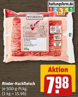 REWE Rinder-Hackfleisch Angebot