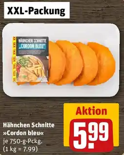 REWE Hähnchen Schnitte Cordon bleu Angebot