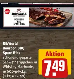 REWE Rib World Bourbon BBQ Spare Ribs Angebot