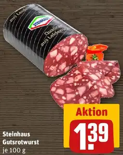 REWE Steinhaus Gutsrotwurst Angebot