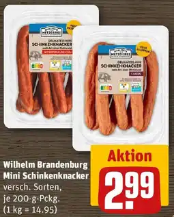 REWE Wilhelm Brandenburg Mini Schinkenknacker Angebot