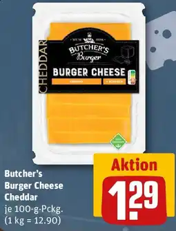 REWE Butcher's Burger Cheese Cheddar Angebot