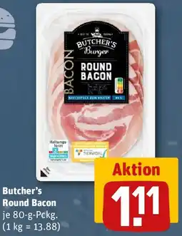 REWE Butcher's Round Bacon Angebot