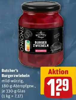 REWE Butcher's Burgerzwiebeln Angebot