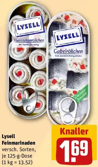 REWE Lysell Feinmarinaden Angebot