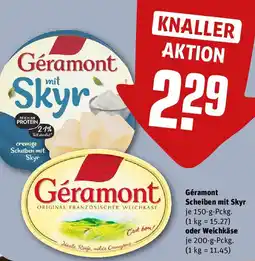 REWE Géramont Scheiben mit Skyr oder Weichkäse Angebot