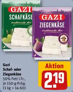 REWE Gazi Schaf- oder Ziegenkäse Angebot