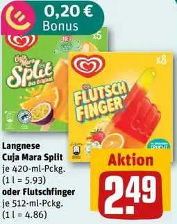 REWE Langnese Cuja Mara Split oder Flutschfinger Angebot