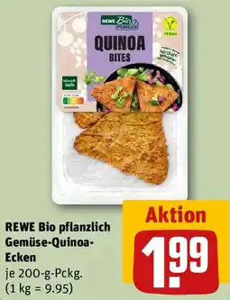 REWE REWE Bio pflanzlich Gemüse-Quinoa Ecken Angebot
