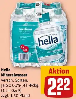 REWE Hella Mineralwasser Angebot