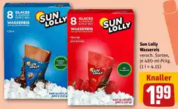 REWE Sun Lolly Wassereis Angebot