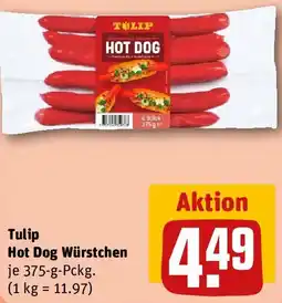 REWE Tulip Hot Dog Würstchen Angebot