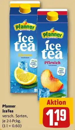 REWE Pfanner IceTea Angebot