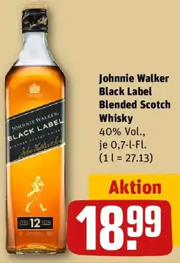 REWE Johnnie Walker Black Label Blended Scotch Whisky Angebot