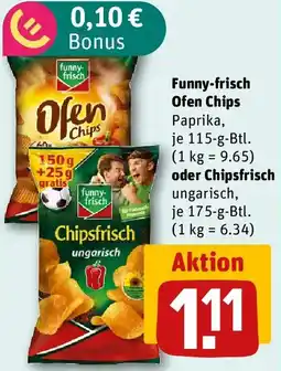 REWE Funny-frisch Ofen Chips ode Chipsfrisch Angebot