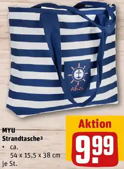 REWE MYU Strandtasche Angebot