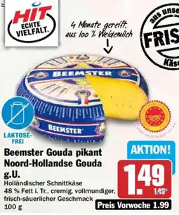 HIT Beemster Gouda pikant Noord-Hollandse Gouda g.U. Angebot