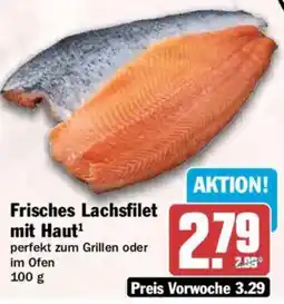 HIT Frisches Lachsfilet mit Haut Angebot