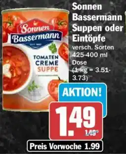 HIT Sonnen Bassermann Suppen oder Eintöpfe Angebot